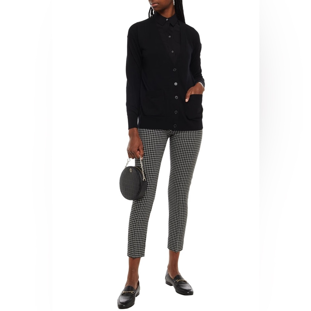 Maje Black Pure Wool Cardigan